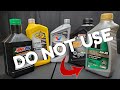 Do not use thin engine oil