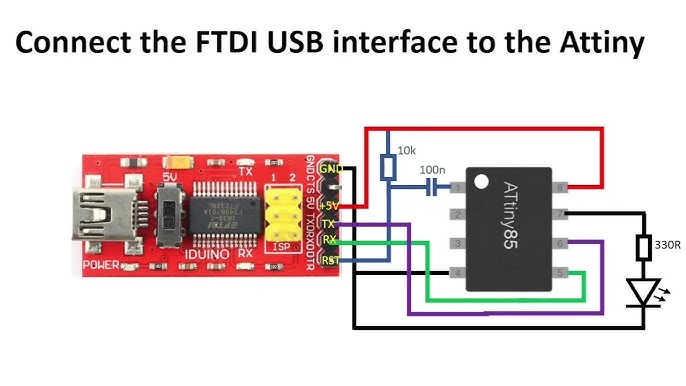 ATtiny85 Easy Flashing Through Arduino, by J3, Jungletronics