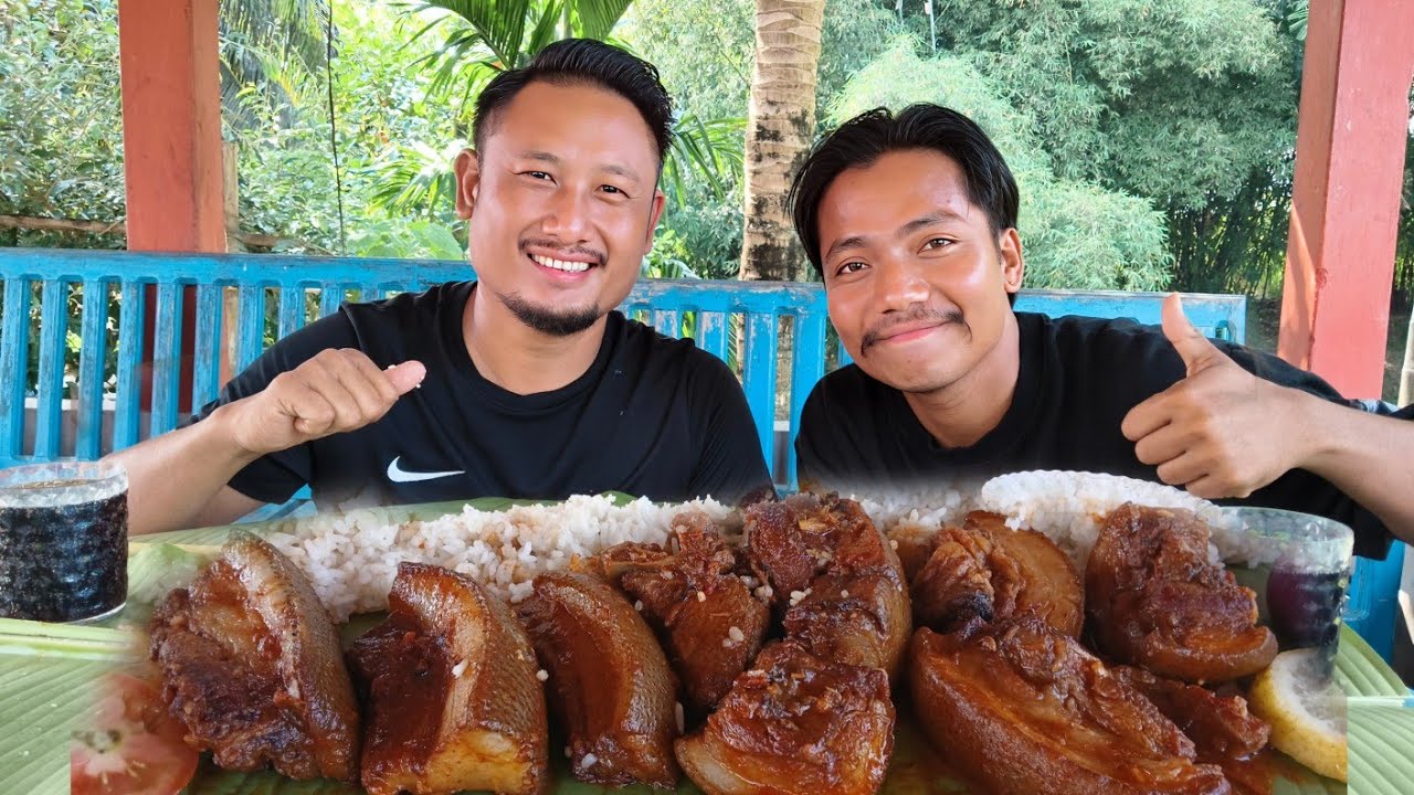 Delicious pork curry pure naga style collaborate with (husband & wife)