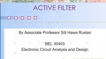 Introduction to Active Filter
