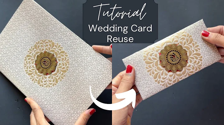 Wedding Invitation Card Reuse | Envelope Making at Home | Beat out Of waste