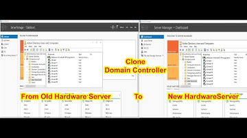 How to Clone a Domain Controller from an Old Hardware Server to a New Server Migration