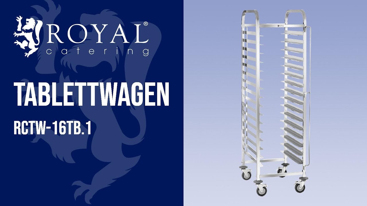 Tablettwagen Royal Catering RCTW-16TB.1 | Produktvorstellung 10010869