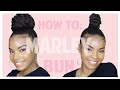 HOW TO: HIGH BUNS USING MARLEY BRAIDING HAIR | NATURAL HAIR