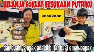 BELANJA BANYAK COKLAT  KESUKAAN PUTRIKU &BUAH YANG NGAK ADA DI BLITAR BUAT KELUARGA