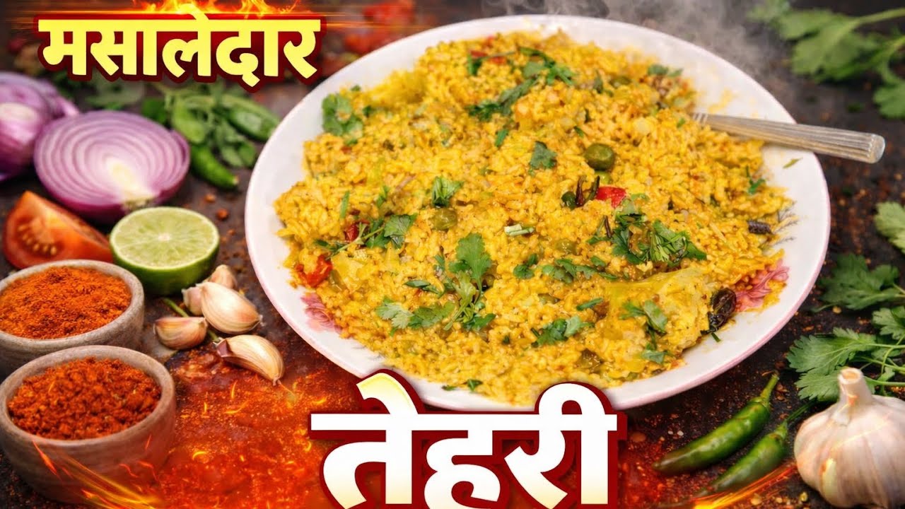 मसालादार तहरी रेसिपी 😄❤️ खिचड़ी स्पेशल रेसिपी 😄🫶🏻😋
