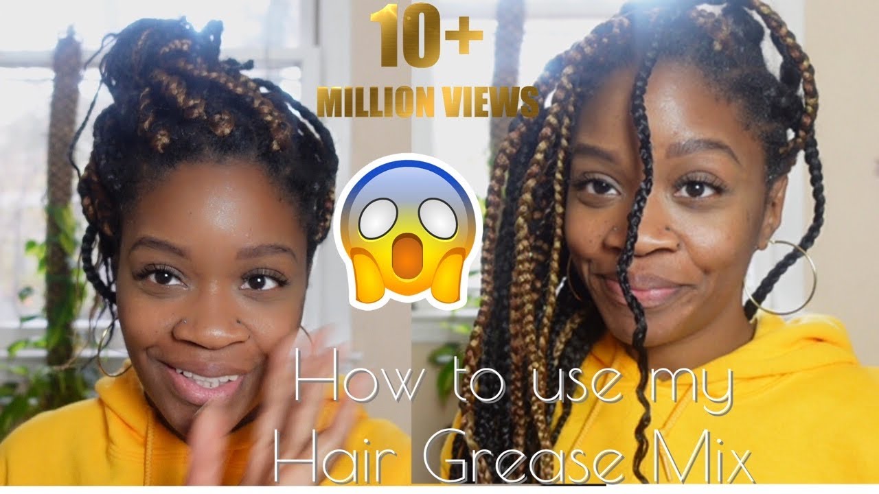 How to oil scalp w/ hair grease mix YouTube