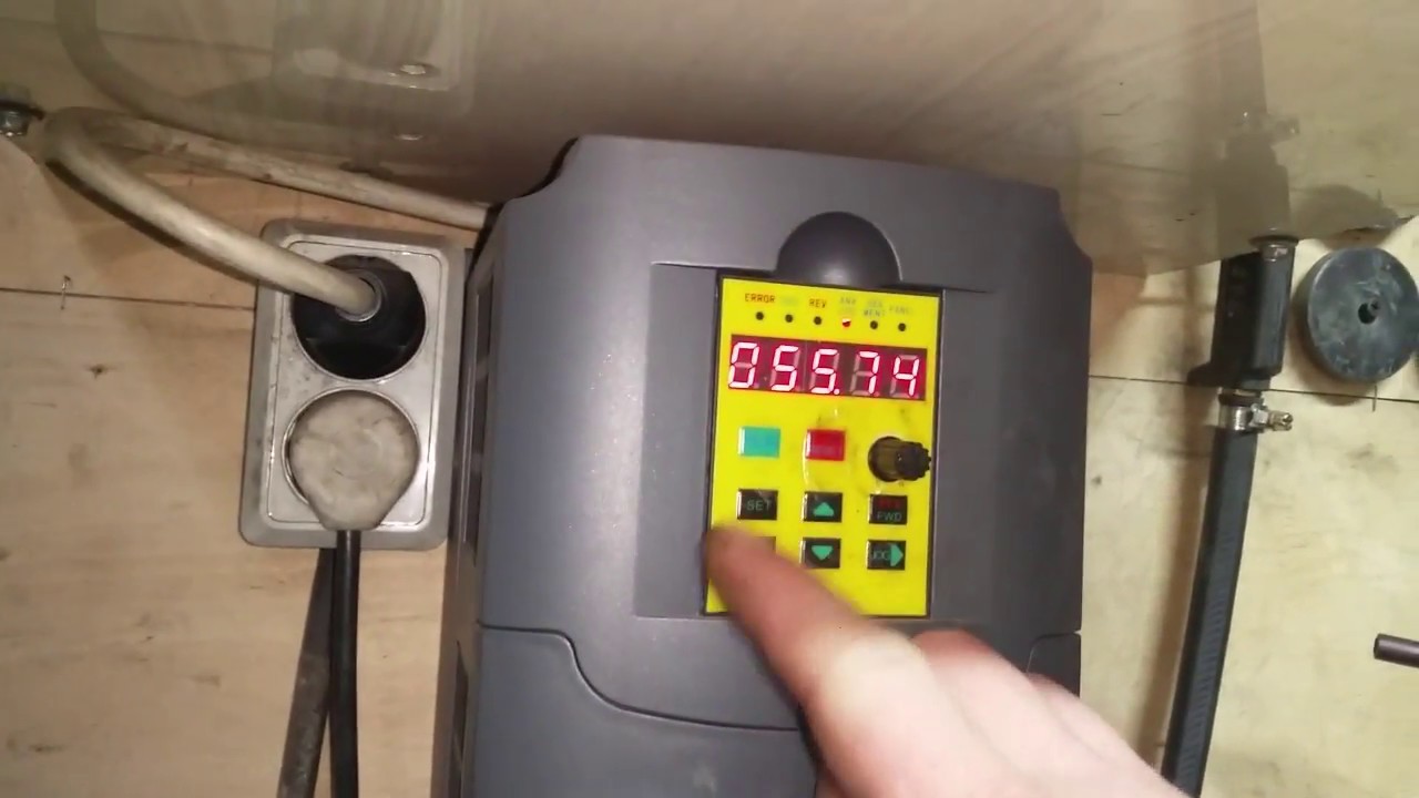 Подключение токарного станка ИЖ 1И611П к частотному преобразователю А2-2040