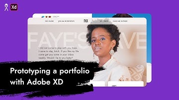 Prototyping a portfolio with Adobe XD