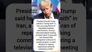 Trump Says He’s Losing Faith in Iran | Nuclear Talks Face New Tensions