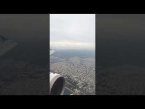 Landing in Thessaloniki wtih Aegean Airlines A3501 from Munich (time-lapse)