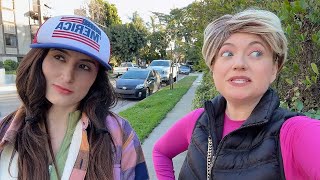 KAREN Takes a Walk with TRAILER TRASH Betsy Sue | Karen Vlogs ft @jaclynpassaro