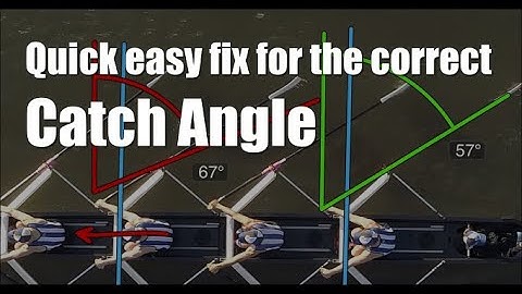 Quick easy fix for the correct catch angle in rowing