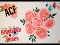 How to draw roses using brush pens  #DIY #ACF #withme #stayhome | ACF
