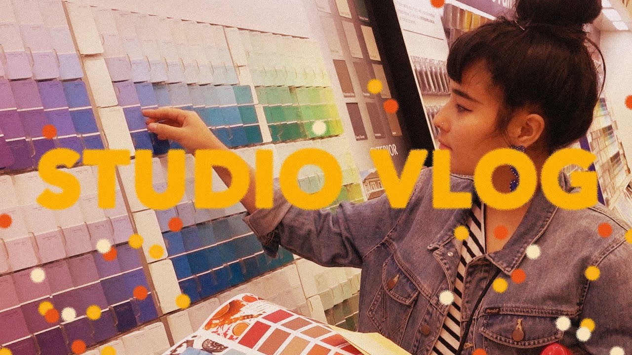 STUDIO VLOG (MURAL PAINTING PREP + Q&A) - YouTube