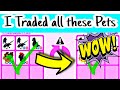 I Traded All These Pets In Adopt Me