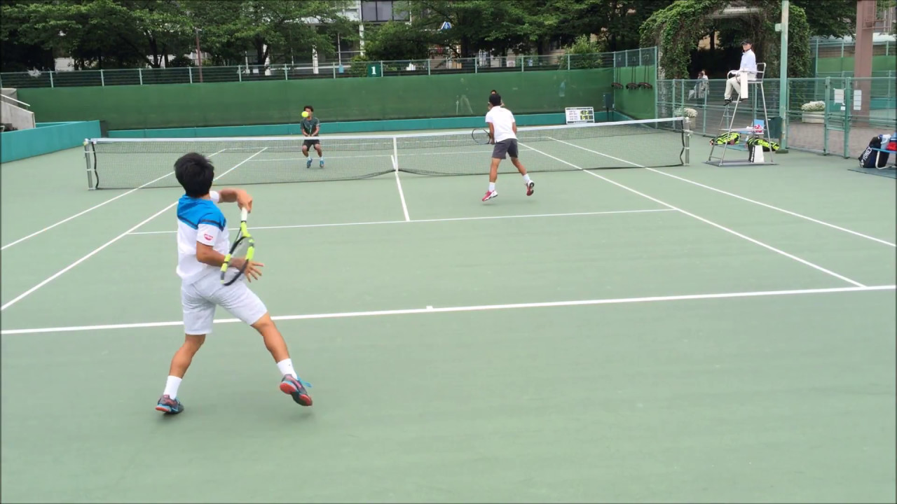 清水悠太・羽澤慎治‐パブリックテニス・西宮甲英‐VS飯野翔太・佐野紘一‐伊予銀行‐　関西オープン 2017 決勝