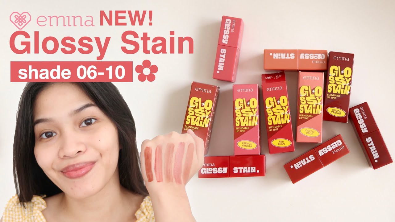 EMINA GLOSSY STAIN NEW SHADES 610 Ratu Adellya YouTube
