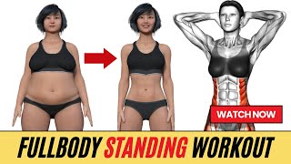 ➜ Do This STANDING 30-Min Exercise to Lose That STUBBORN BELLY FAT ➜ Simple Fullbody Exercises screenshot 5