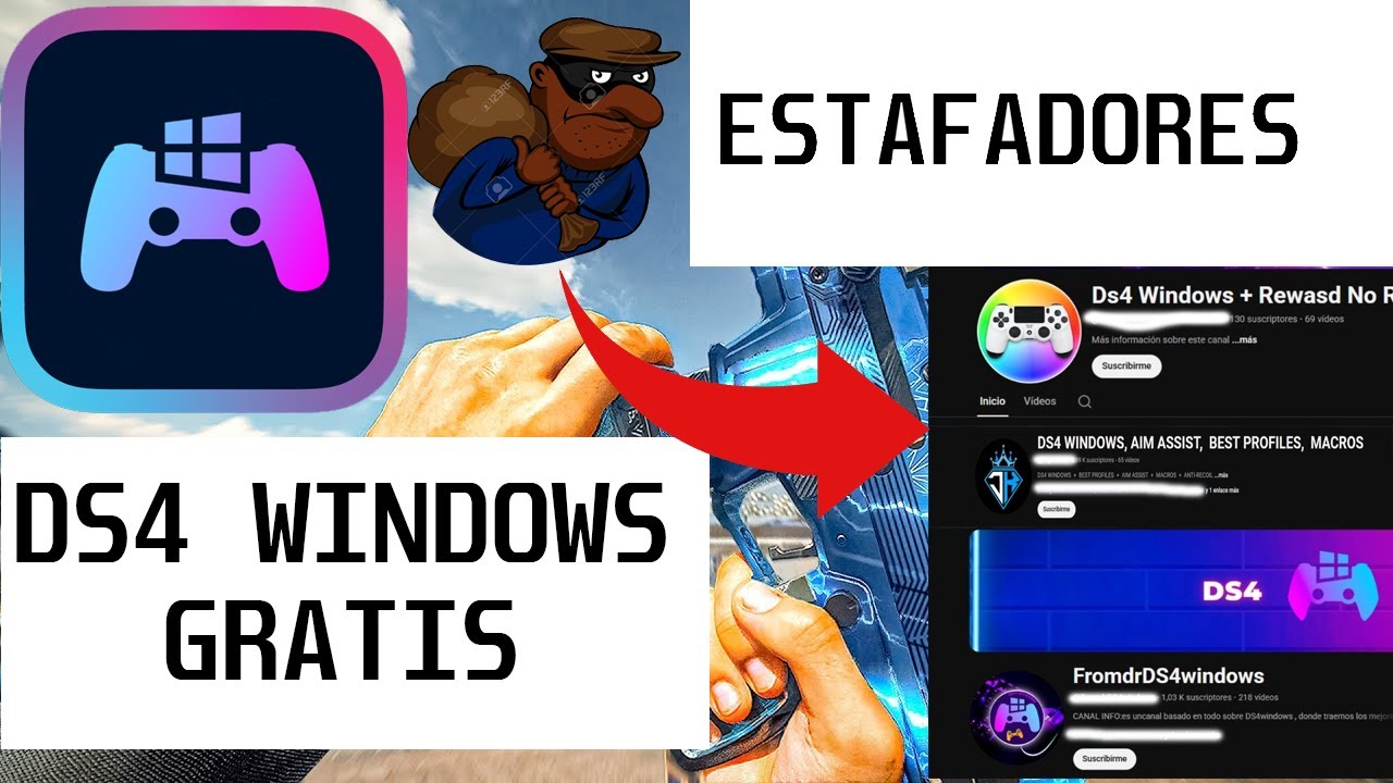 DS4 WINDOWS +INSTALACION +CONFIGURACION +NO RECOIL +MACROS +AIM ASSIST NO COMPREN CON LO ESTAFADORES