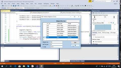 C# Form Dersleri-95 Veritabanındaki Kaydı Silme(Delete)