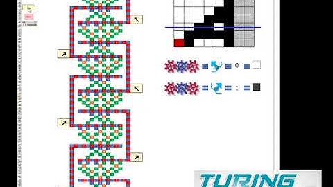 Turing Tumble; Simulation movie of Mechanical Turing-complete cellular-automaton machine