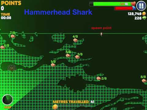 hungry shark evolution mission map Hungry Shark Evolution Shell Locations Youtube