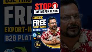 Stop Paying for Leads! Use This FREE Export-Import B2B Platform #shorts #short
