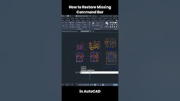 How to Restore Missing Command Bar in AutoCAD | Quick Fix