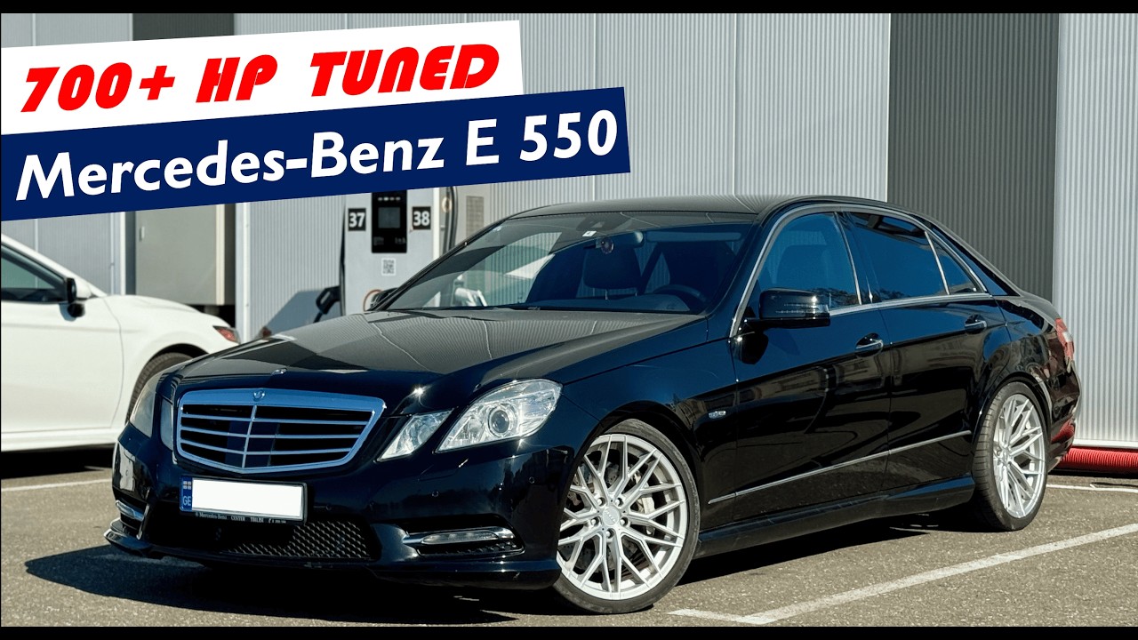 2012 მერსედეს-ბენცი E550 700+ RWD აჩქარება 1/4 მილი & 100-200 კმ/სთ გარბენი | 4K