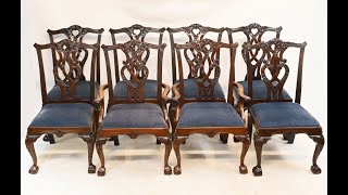 Chippendale Dining Chairs Mahogany Ball and Claw