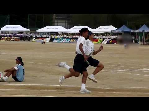 中学生 体育大会  3年生 男子学級対抗リレー　　　　　　　　　　　　　　　Funny athletic meet