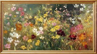 Whispers of Spring Light: 4K Floral Art Animation | Gold Frame TV Art | Art Screensaver TV 2 Hrs
