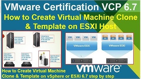 VMware  6.7 How to Create Virtual Machine Clone & Template on ESXI Host