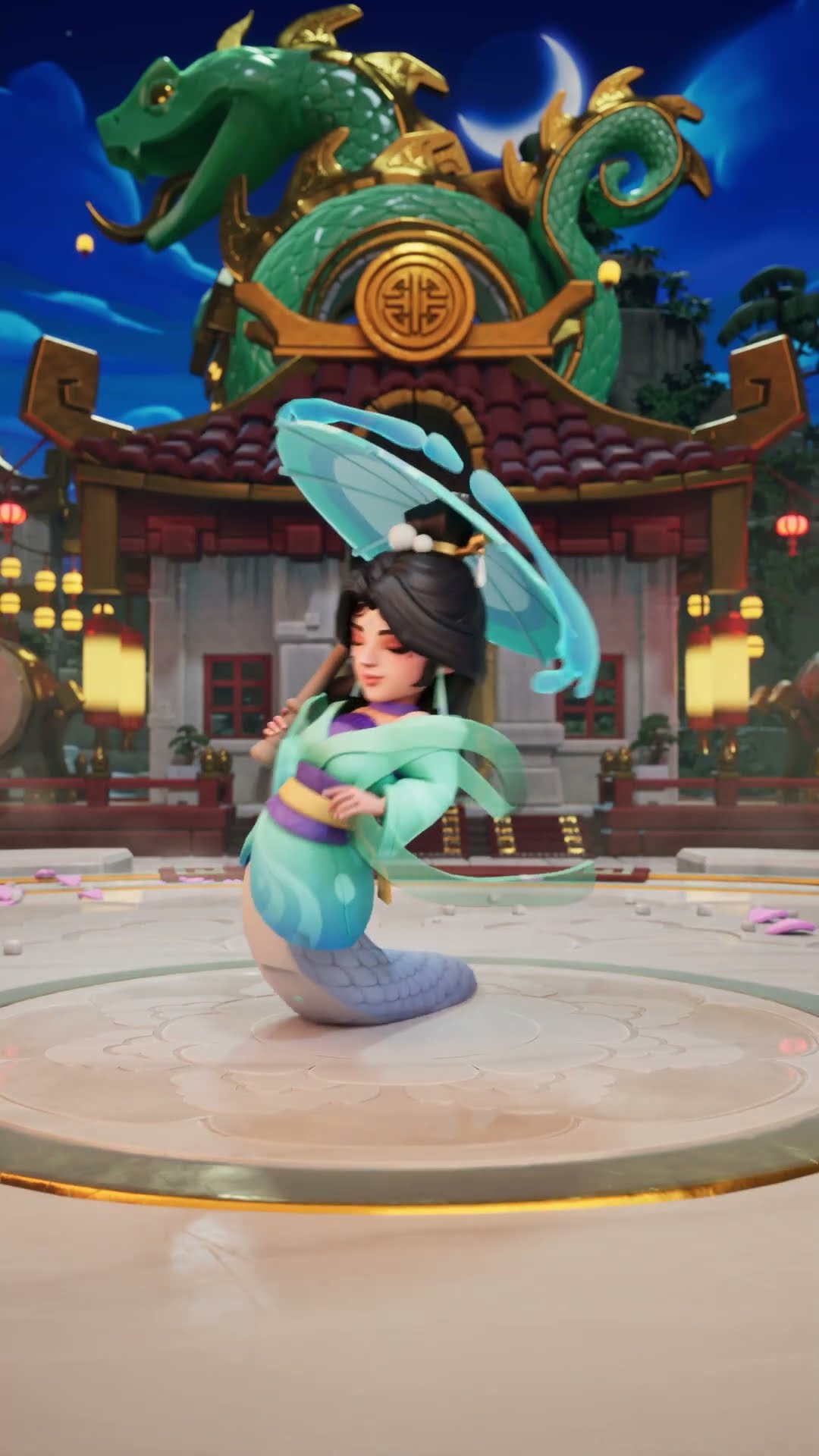 The Snake Queen fights with the fluidity of a flowing river, and the force of a sheer waterfall!