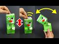 牛乳パック工作「カタカタゾンビ」Milk Carton Craft "Head Shaking Zombie "