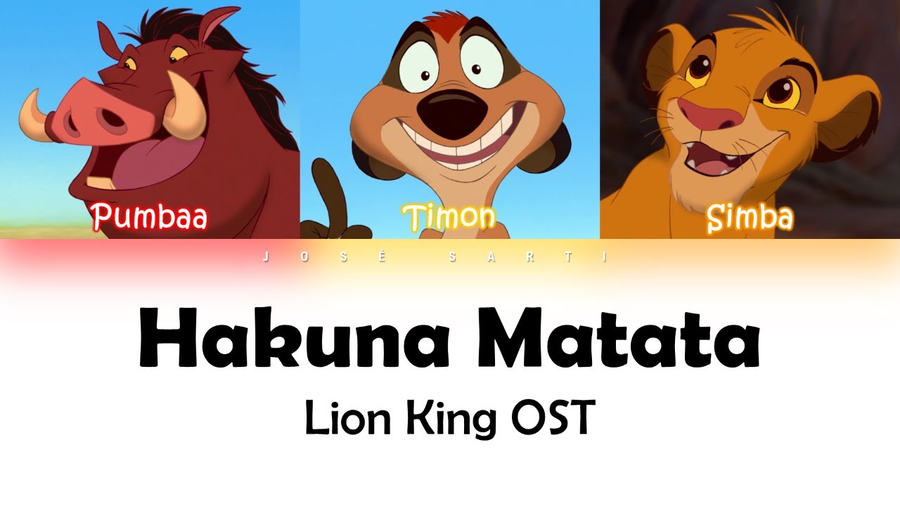 Lion King OST Hakuna Matata - Color Coded Lyrics