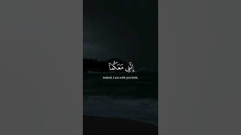 {قَالَ لَا تَخَافَآ ۖ إِنَّنِى مَعَكُمَآ أَسْمَعُ وَأَرَىٰ} (طه-٤٦)، للقارئ محمد ديبيروف #quran