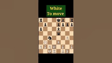 Chess Puzzle Mate in 2 | White to move #chess #chesspuzzle