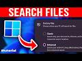 How to Search Files Faster in Windows 11 (Index Fix)