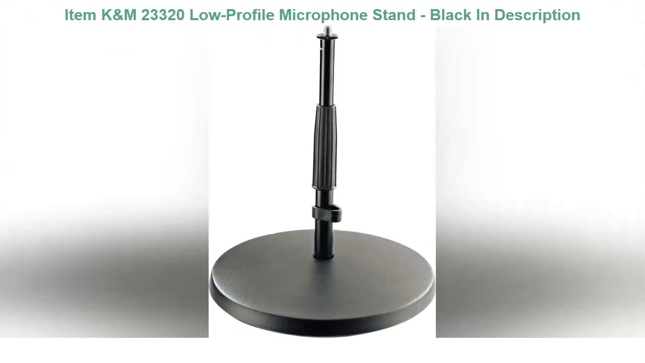 K&M 23320 Low-Profile Microphone Stand