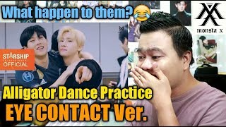 MONSTA X - 'Alligator' Dance Practice EYE CONTACT ver. | REACTION