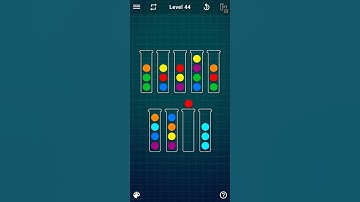 Ball sort puzzle - Gameplay - Level 44
