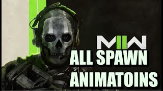 CALL OF DUTY MODERN WARFARE 2 - ALL MAPS SPAWN ANIMATIONS