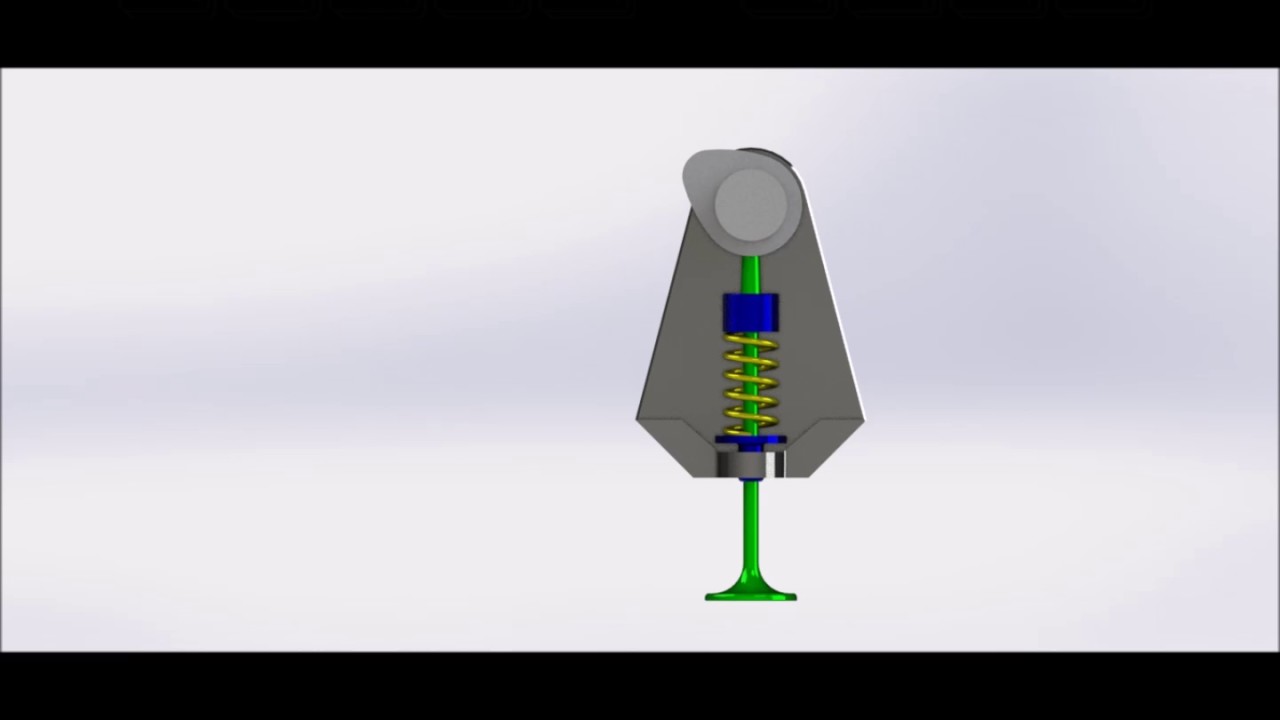 Valve Camshaft Mechanism with SolidWorks YouTube