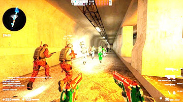 Counter Strike Global Offensive - Zombie Escape mod online gameplay on ze_retribution map