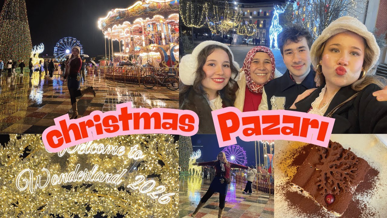 Tiran Christmas Market 🎄 I Arnavutluk'ta Lezzet turu 🍰