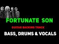 Fortunate son guitar backing track for practise - BASS, DRUMS &amp; VOCALS only - CCR