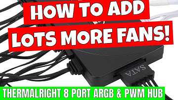 Add MORE Fans BEST Budget 8 Port ARGB & PWM Fan Hub Thermalright X8