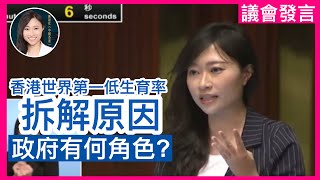 【字幕Sub】香港成低生育率世一，拆解原因！如何改善？Hong Kong has the world’s lowest fertility rate, here is why｜議會發言｜陳穎欣日常